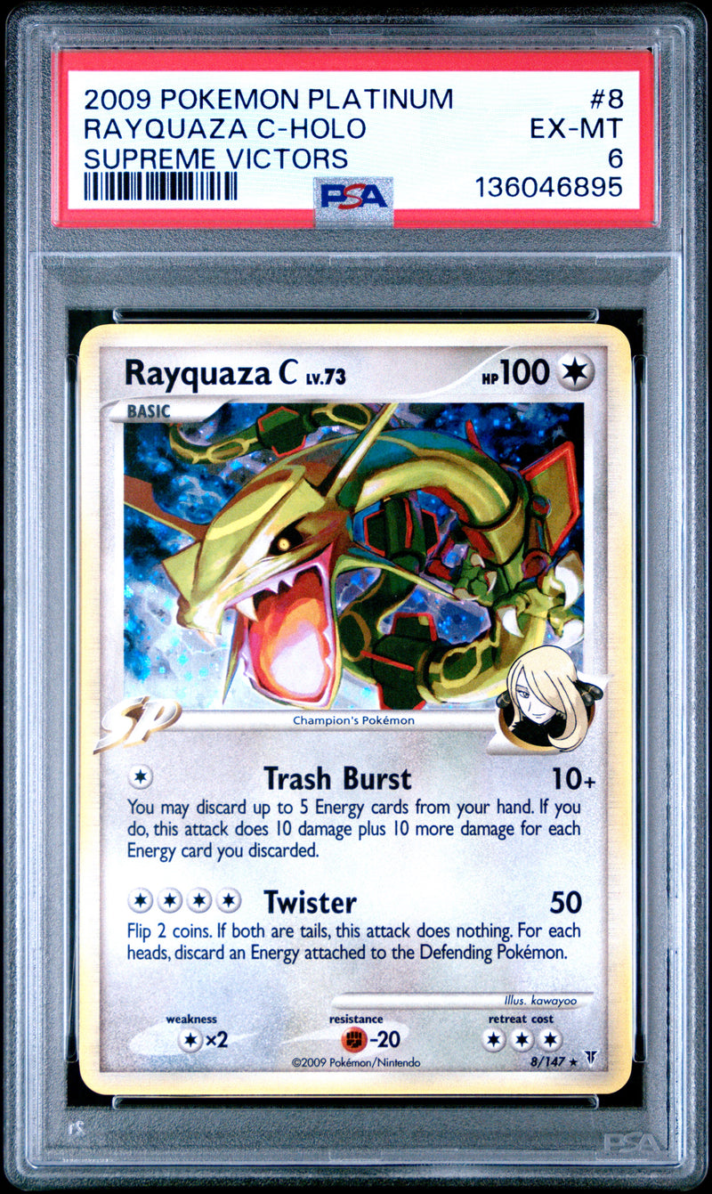 PSA EX-MT 6 Rayquaza C-Holo(8/147) [Platinum Supreme Victors] - 136046895