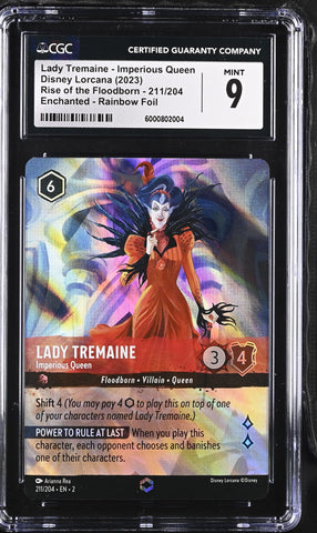 CGC 9 Lady Tremaine - Imperious Queen (Enchanted) (211/204) [Rise of the Floodborn] - 6000802004