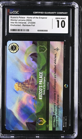 CGC 10 Kuzco's Palace - Home of the Emperor (Enchanted) (213/204) [Into the Inklands] - 6000802008