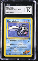 CGC GEM MINT 10 Misty's Poliwag (89/132) [Gym Challenge 1st Edition] - 6001334251