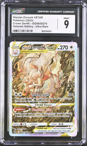 CGC 9 Hisuian Zoroark VSTAR(GG56/GG70) [Crown Zenith] - 6007043011