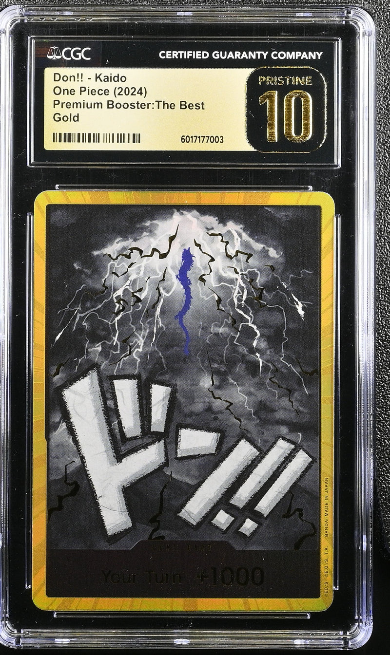 CGC PRISTINE 10 Don!! - Kaido [Premium Booster: The Best] - 6017177003