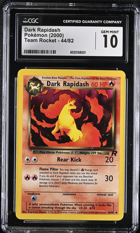 CGC GEM MINT 10 Dark Rapidash(44/82) [Team Rocket] - 6023158031