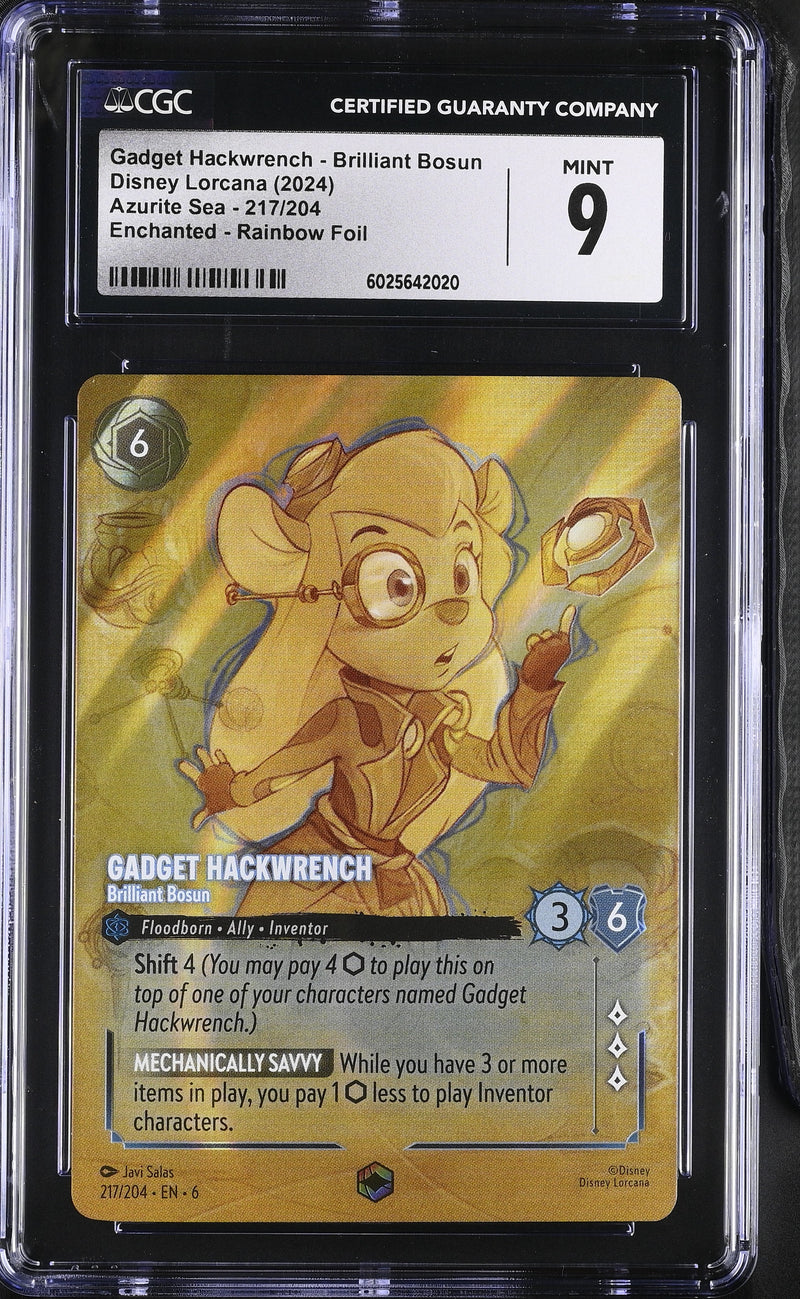 CGC 9 Gadget Hackwrench - Brilliant Bosun (Enchanted) (217/204) [Azurite Sea] - 6025642020