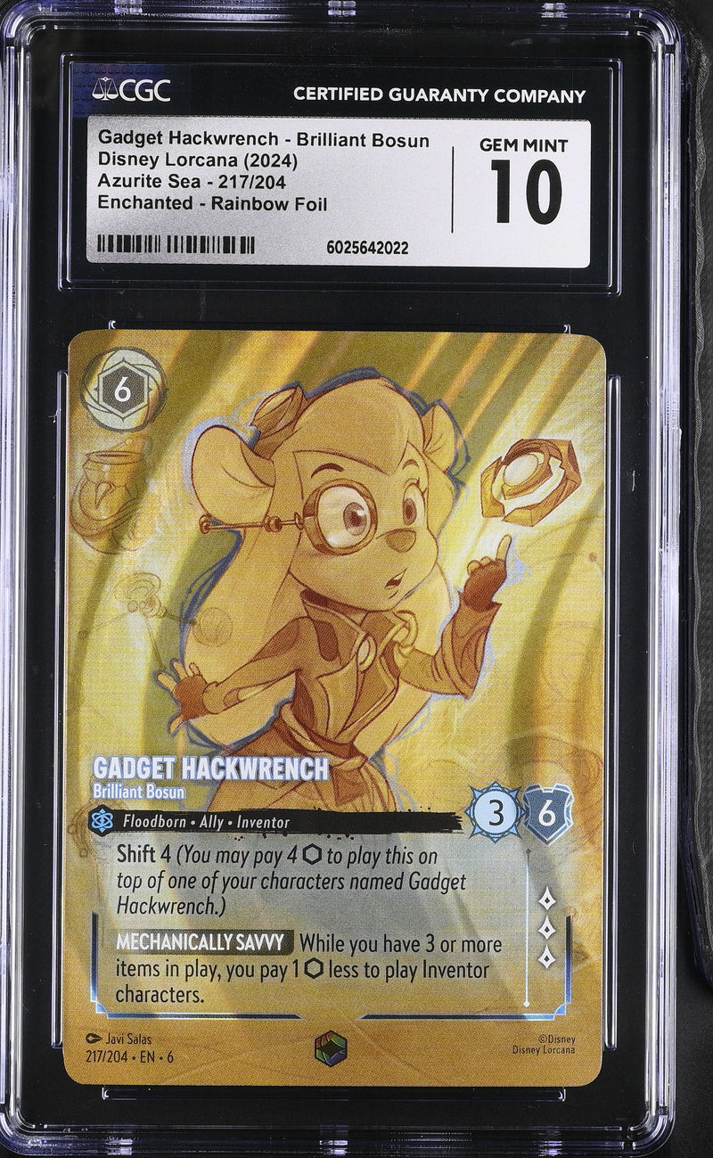 CGC 10 Gadget Hackwrench - Brilliant Bosun (Enchanted) (217/204) [Azurite Sea] - 6025642022
