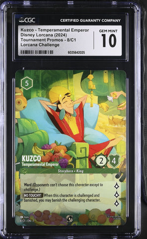 CGC 10 Kuzco - Temperamental Emperor (8/C1) [Tournament Promos] - 6025642025