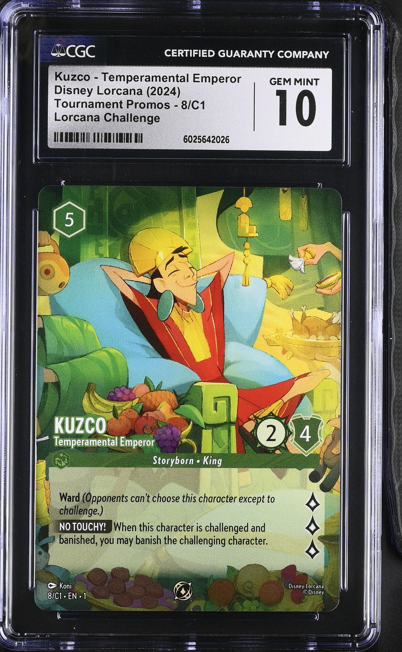 CGC 10 Kuzco - Temperamental Emperor (8/C1) [Tournament Promos] - 6025642026