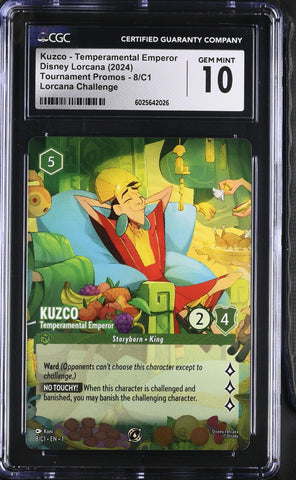 CGC 10 Kuzco - Temperamental Emperor (8/C1) [Tournament Promos] - 6025642026