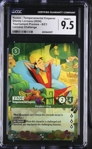 CGC 9.5 Kuzco - Temperamental Emperor (8/C1) [Tournament Promos] - 6025642027