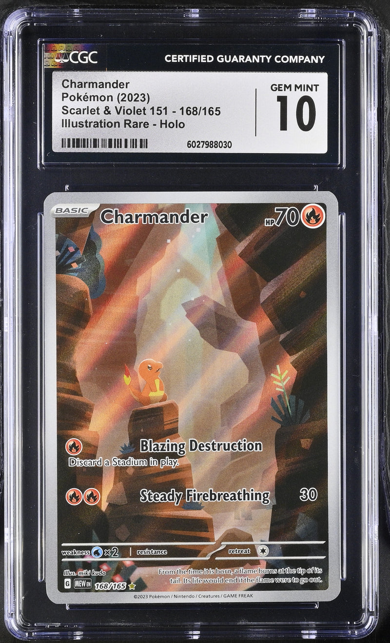 CGC GEM MINT 10 Charmander (168/165) [Scarlet & Violet 151] - 6027988030