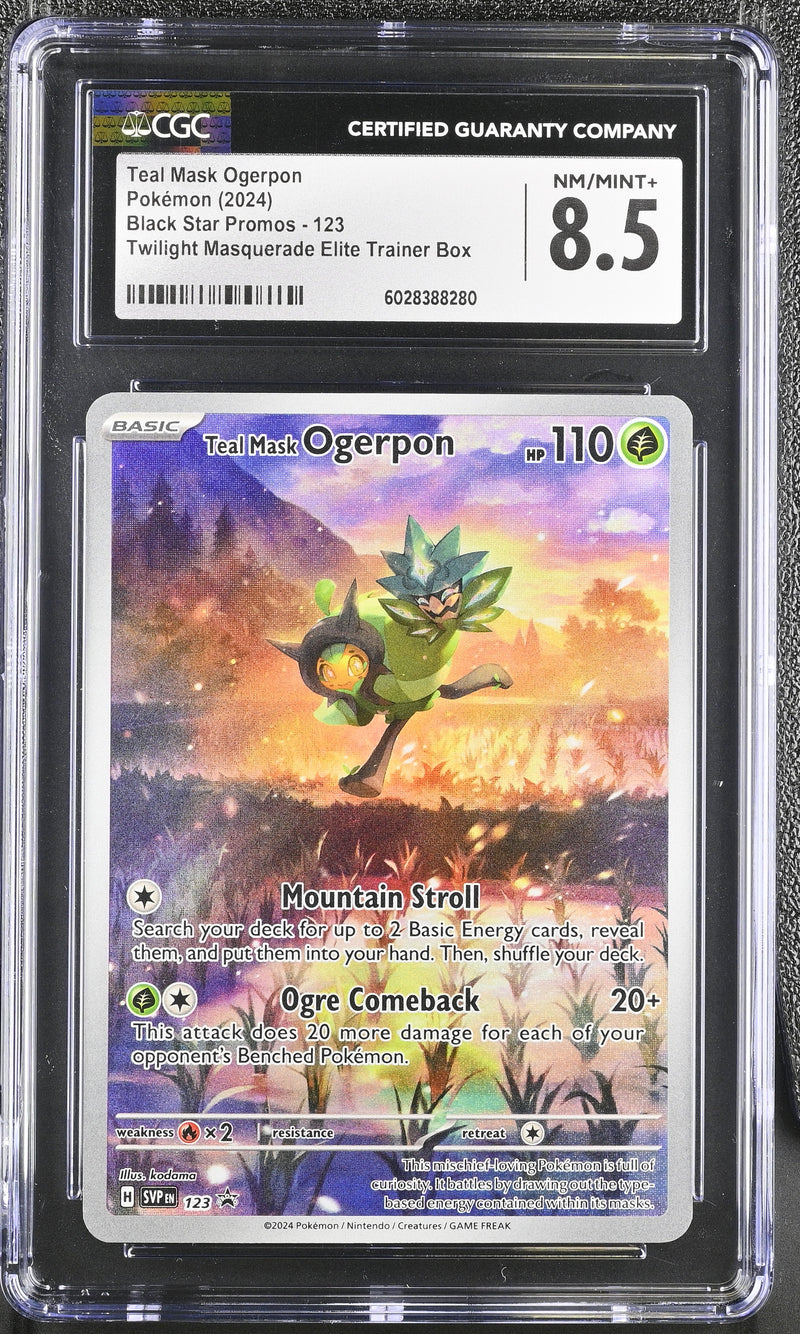 CGC 8.5 Teal Mask Ogerpon(123) [Black Star Promos] - 6028388280
