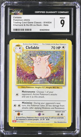 CGC 9 Clefable [Trading Card Game Classic] - 6046209244