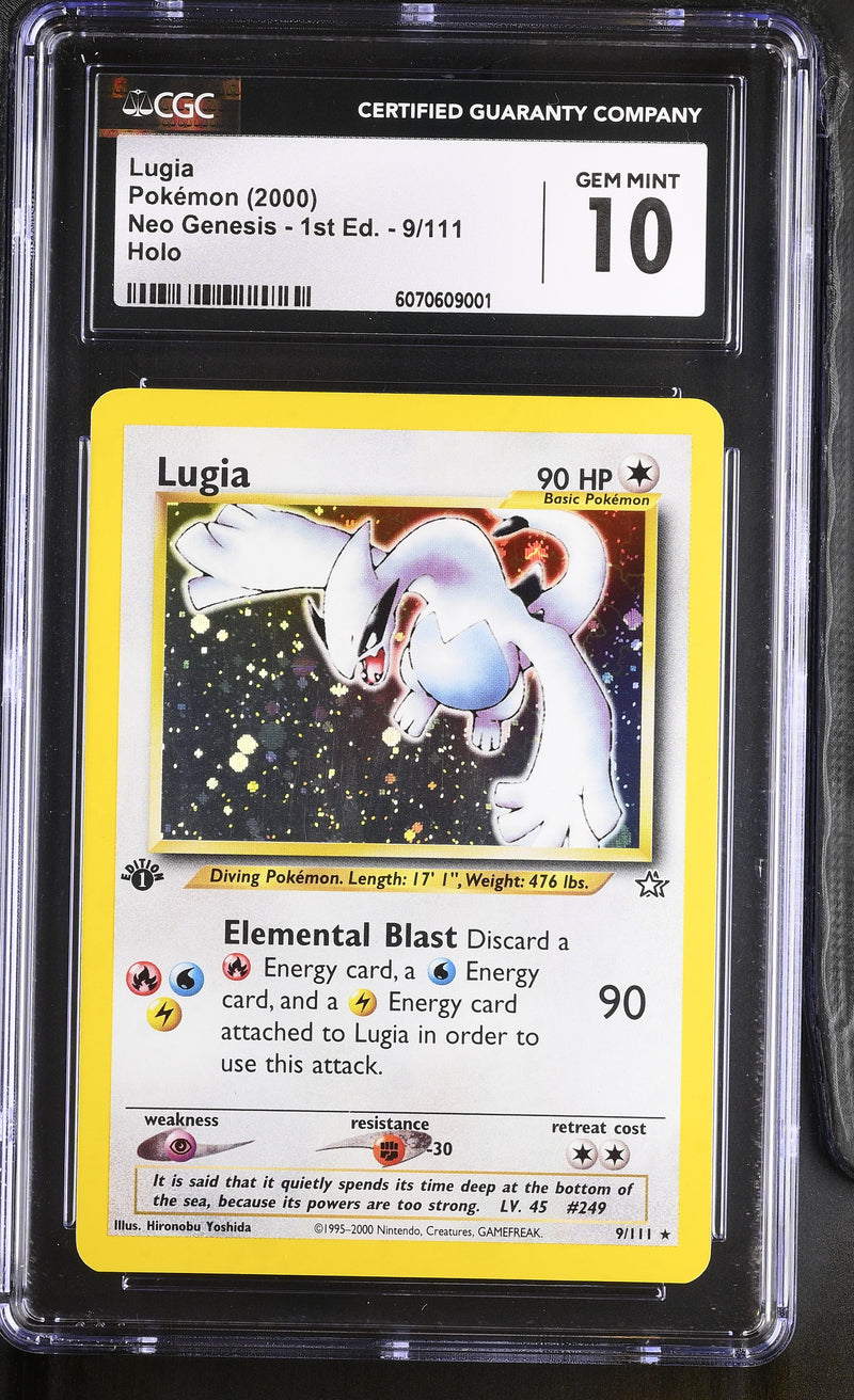 CGC GEM MINT 10 Lugia (9/111) [Neo Genesis 1st Edition] - 6070609001