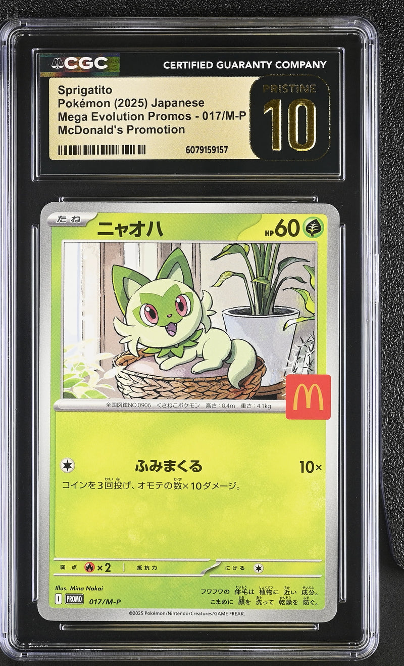 CGC PRISTINE 10 Sprigatito(017/M-P) [Mega Evolution Promos] - 6079159157