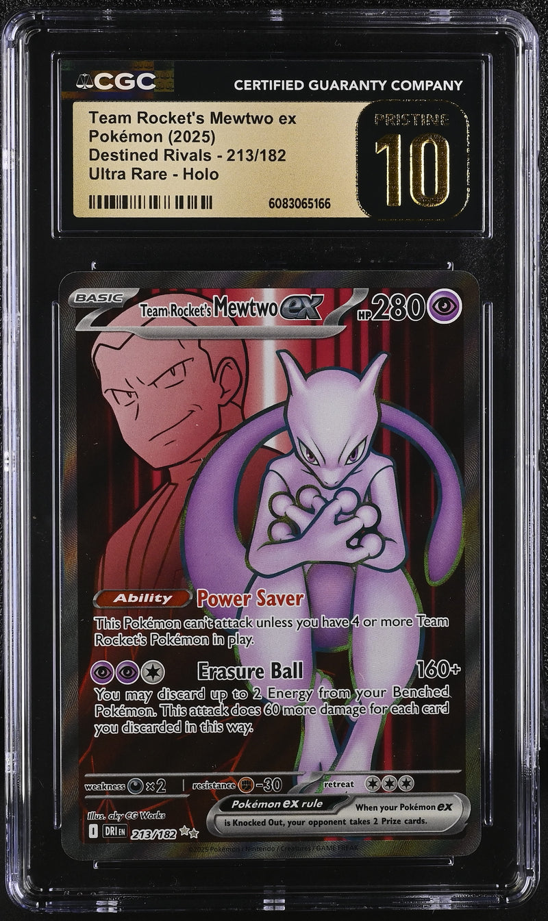 CGC PRISTINE 10 Team Rocket's Mewtwo ex(213/182) [Destined Rivals] - 6083065166