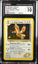 CGC GEM MINT 10 Lt. Surge's Fearow(7/132) [Gym Heroes] - 6093641049