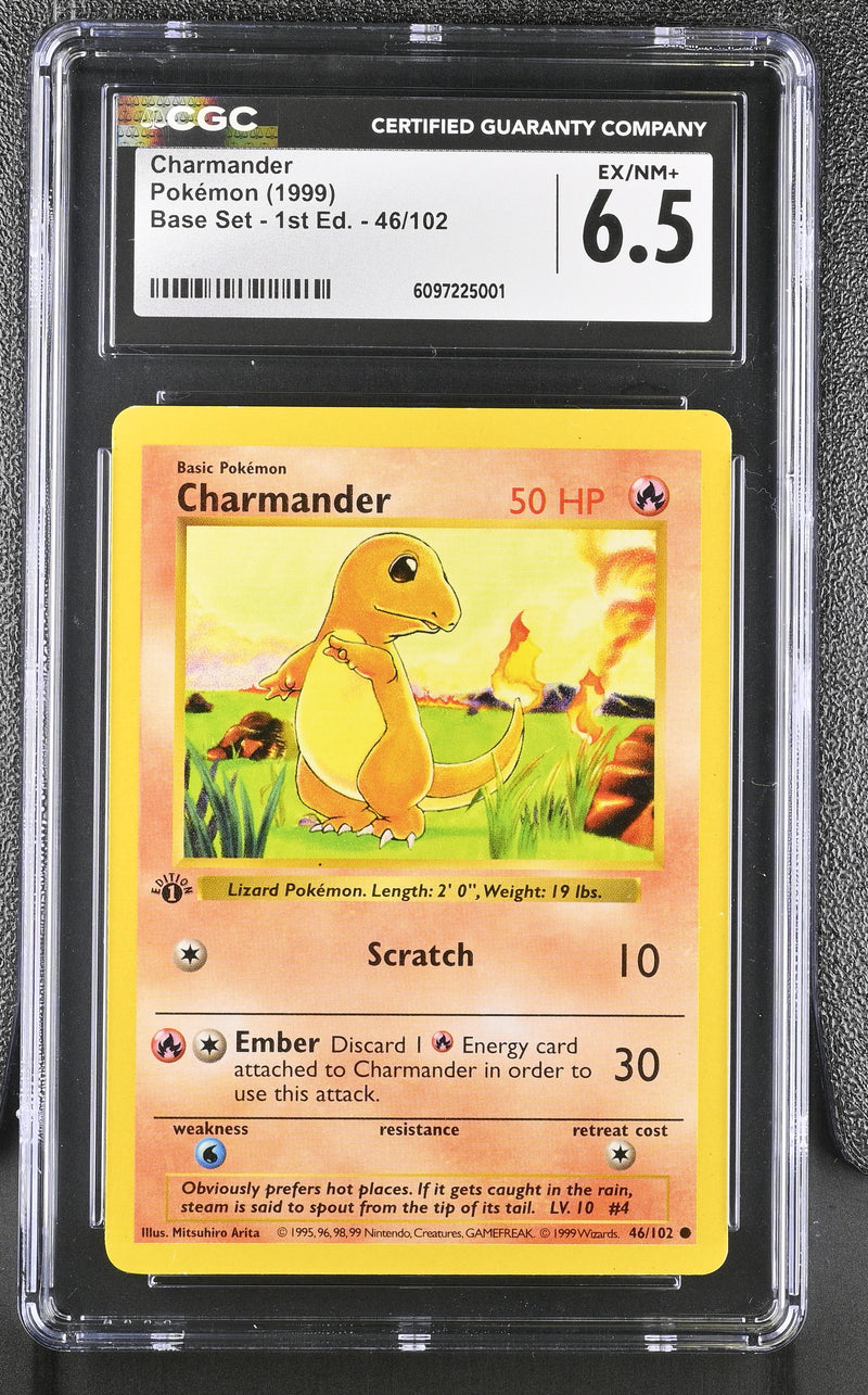 CGC 6.5 Charmander (46/102) (Shadowless) [Base Set 1st Edition] - 6097225001