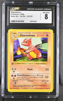 CGC 8 Charmeleon (24/102) (Shadowless) [Base Set 1st Edition] - 6097225002