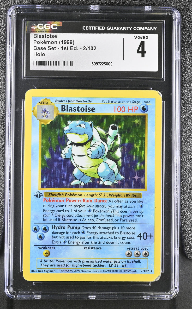 CGC 4 Blastoise (2/102) (Shadowless) [Base Set 1st Edition] - 6097225009