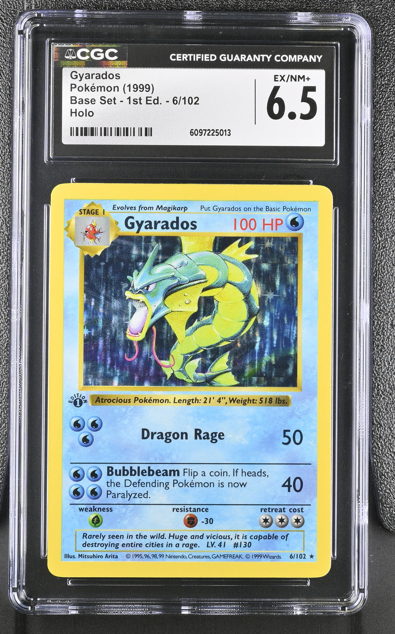 CGC 6.5 Gyarados (6/102) (Shadowless) [Base Set 1st Edition] - 6097225013