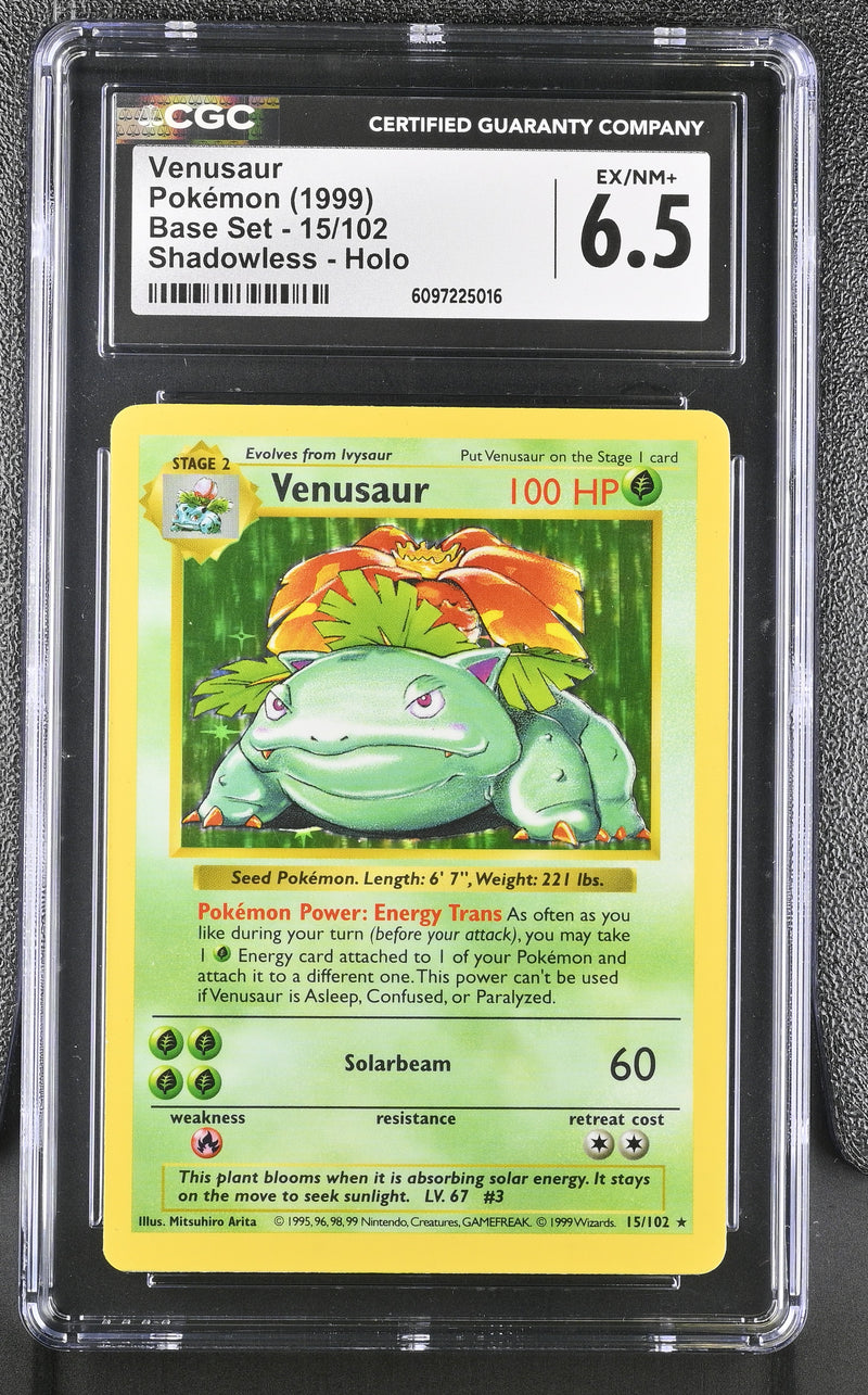 CGC 6.5 Venusaur(15/102) [Base Set] - 6097225016