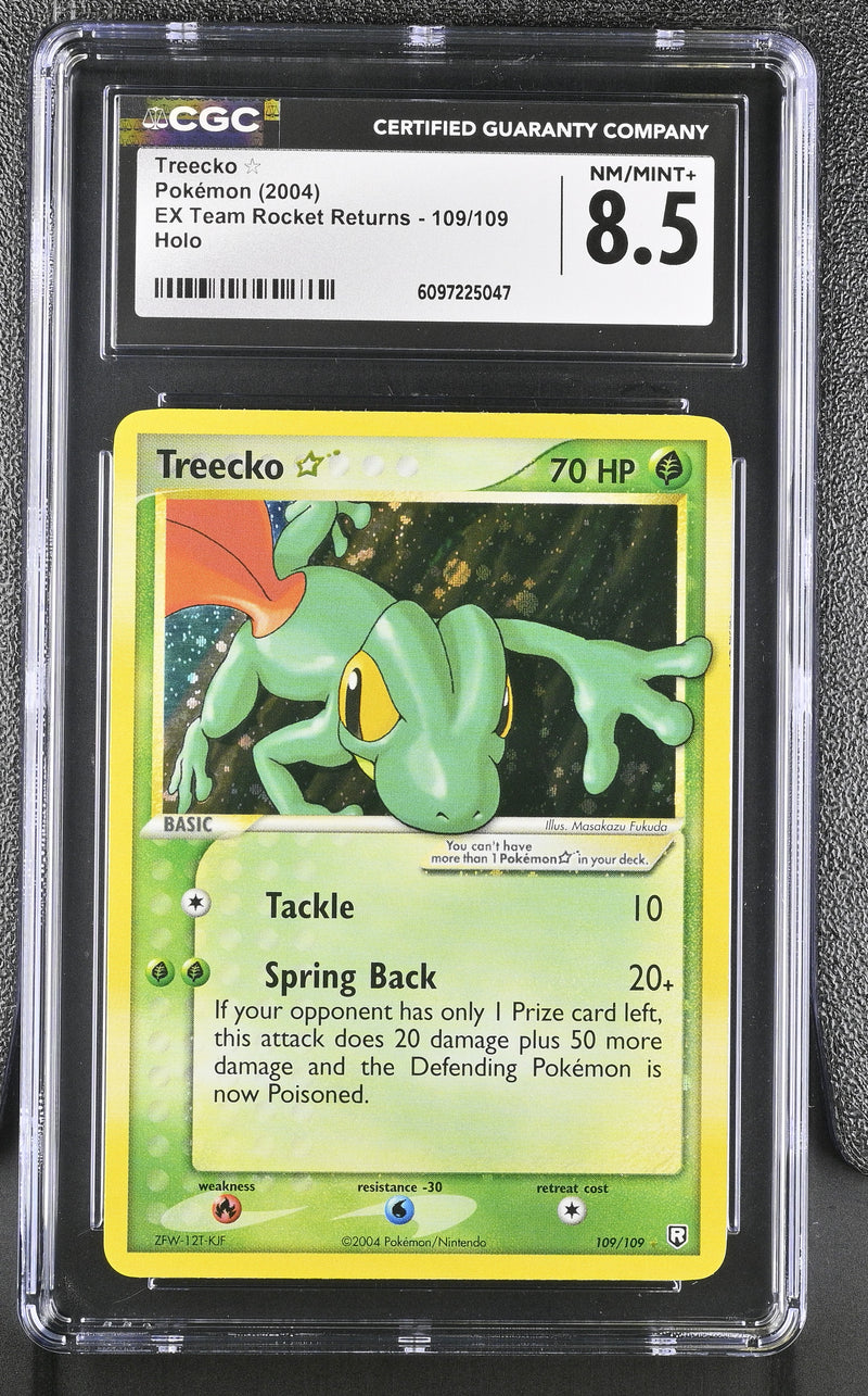 CGC 8.5 Treecko Star (109/109) [EX: Team Rocket Returns] - 6097225047