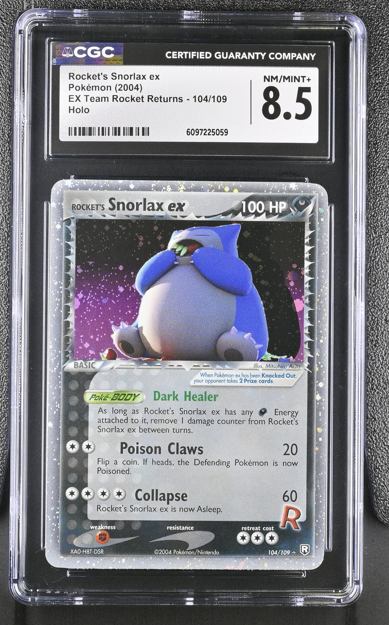 CGC 8.5 Rocket's Snorlax ex (104/109) [EX: Team Rocket Returns] - 6097225059