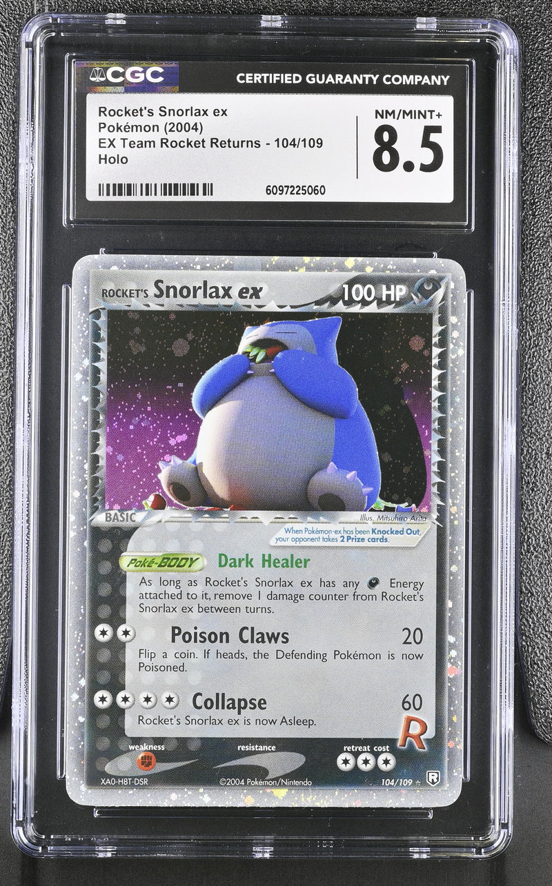 CGC 8.5 Rocket's Snorlax ex (104/109) [EX: Team Rocket Returns] - 6097225060