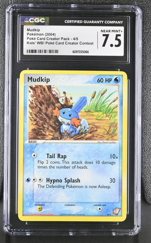 CGC 7.5 Mudkip(4/5) [Pok^ Card Creator Pack] - 6097225066