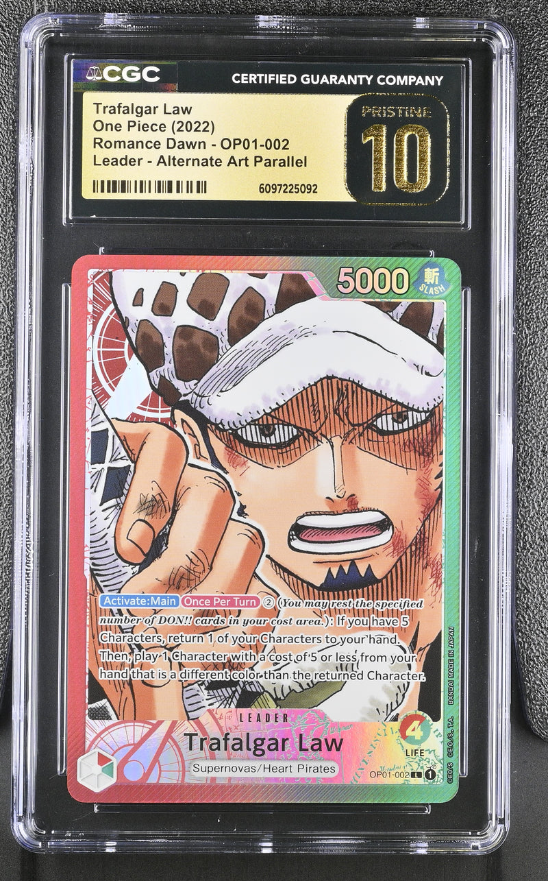 CGC PRISTINE 10 Trafalgar Law [Romance Dawn] - 6097225092