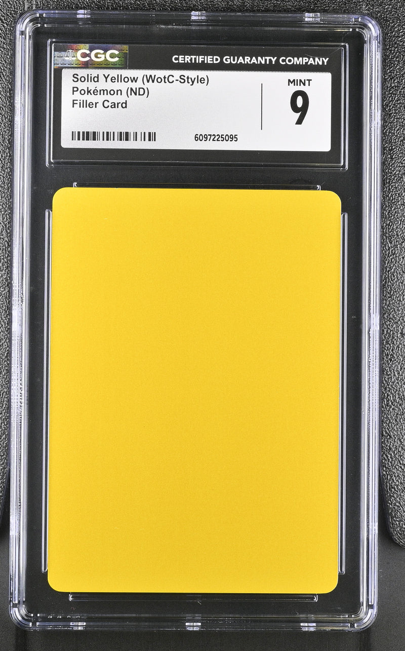 CGC 9 Solid Yellow (WotC-Style)() [Filler Card] - 6097225095