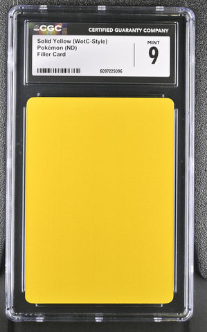 CGC 9 Solid Yellow (WotC-Style)() [Filler Card] - 6097225096