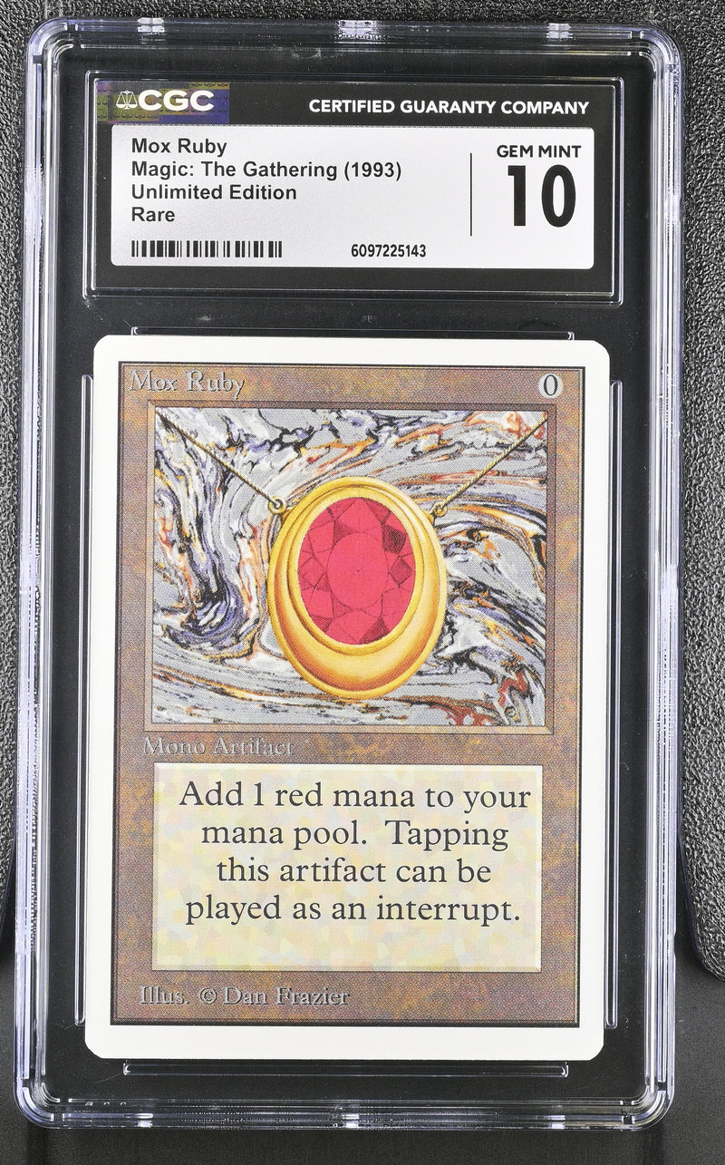 CGC GEM MINT 10 Mox Ruby [Unlimited Edition] - 6097225143
