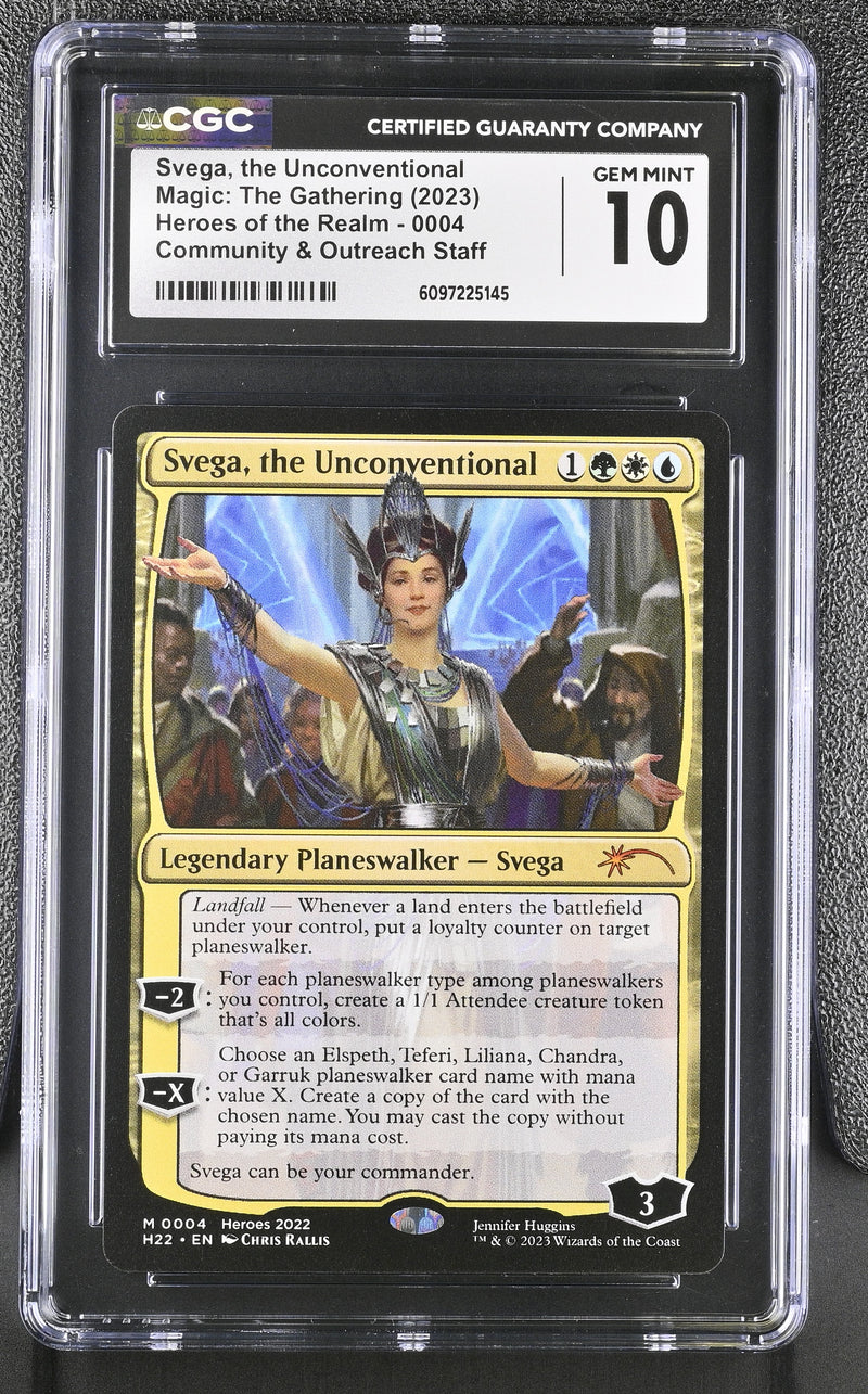 CGC GEM MINT 10 Svega, the Unconventional[Heroes of the Realm] - 6097225145