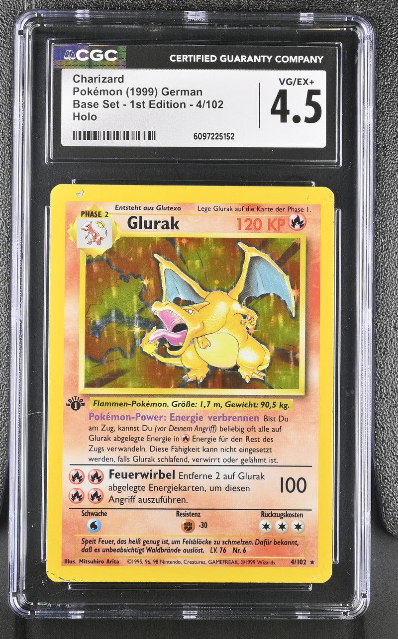 CGC 4.5 Charizard (4/102) (Shadowless) [Base Set 1st Edition] - 6097225152