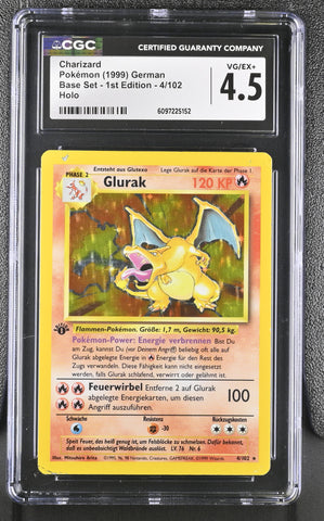CGC 4.5 Charizard (4/102) (Shadowless) [Base Set 1st Edition] - 6097225152