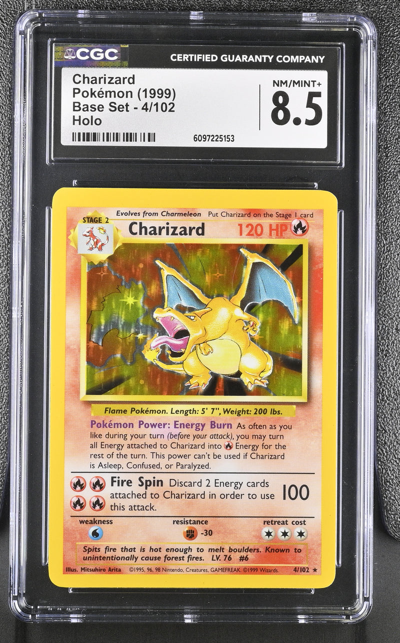 CGC 8.5 Charizard(4/102) [Base Set] - 6097225153