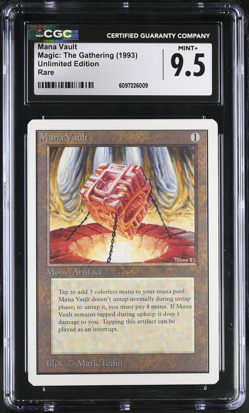 CGC MINT+ 9.5 Mana Vault [Unlimited Edition] - 6097226009