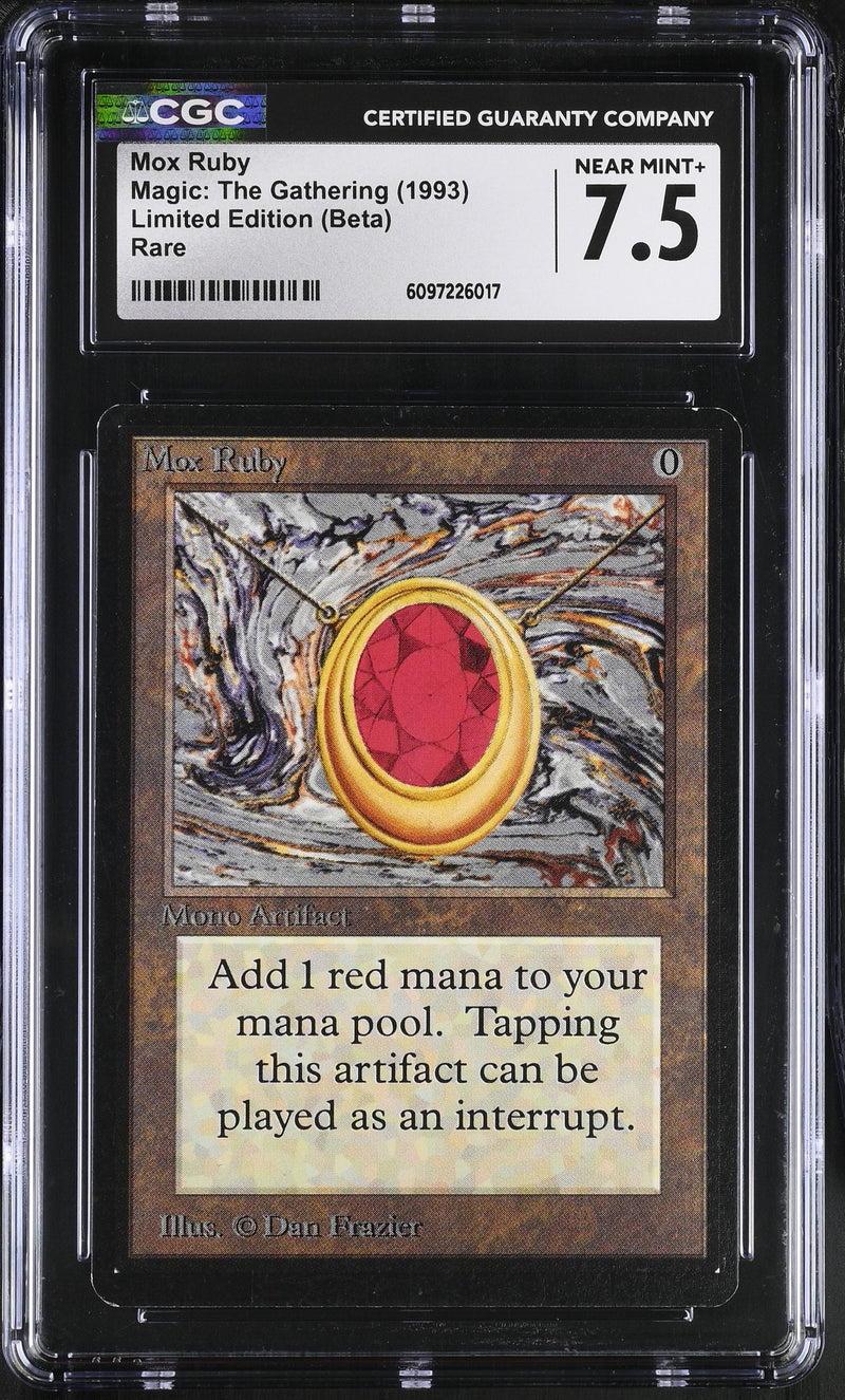 CGC 7.5 Mox Ruby[Limited Edition (Beta)] - 6097226017