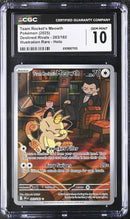 CGC GEM MINT 10 Team Rocket's Meowth (203/182) [Scarlet & Violet: Destined Rivals] - 6109007103