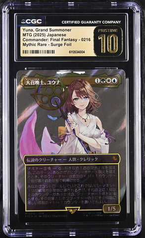 CGC PRISTINE 10 Yuna, Grand Summoner[Commander: Final Fantasy] - 6113534004