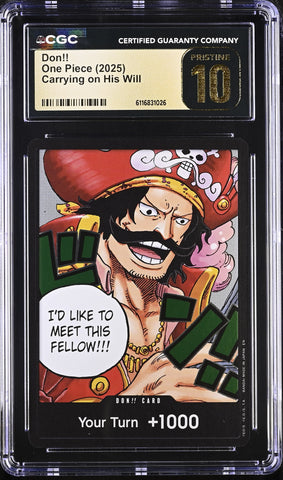 CGC PRISTINE 10 Don!! [Carrying on His Will] - 6116831026