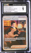 CGC 9 Giovanni's Charisma (204/165) [Scarlet & Violet 151] - 6119524013