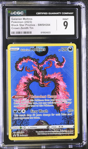 CGC 9 Galarian Moltres (SWSH284) [Sword & Shield: Black Star Promos] - 6119524023