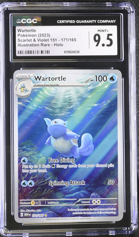 CGC MINT+ 9.5 Wartortle (171/165) [Scarlet & Violet 151] - 6119524039
