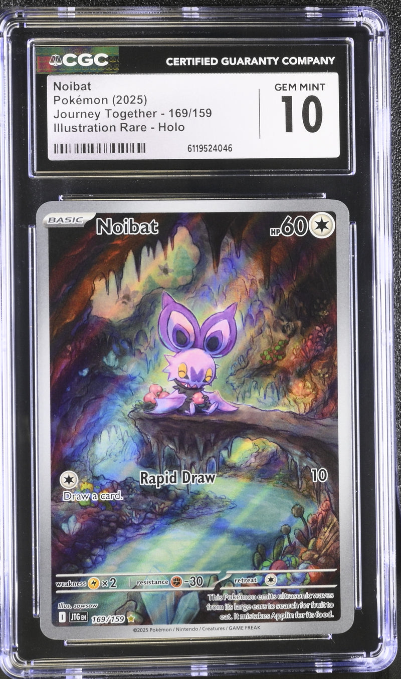 CGC GEM MINT 10 Noibat (169/159) [Scarlet & Violet: Journey Together] - 6119524046