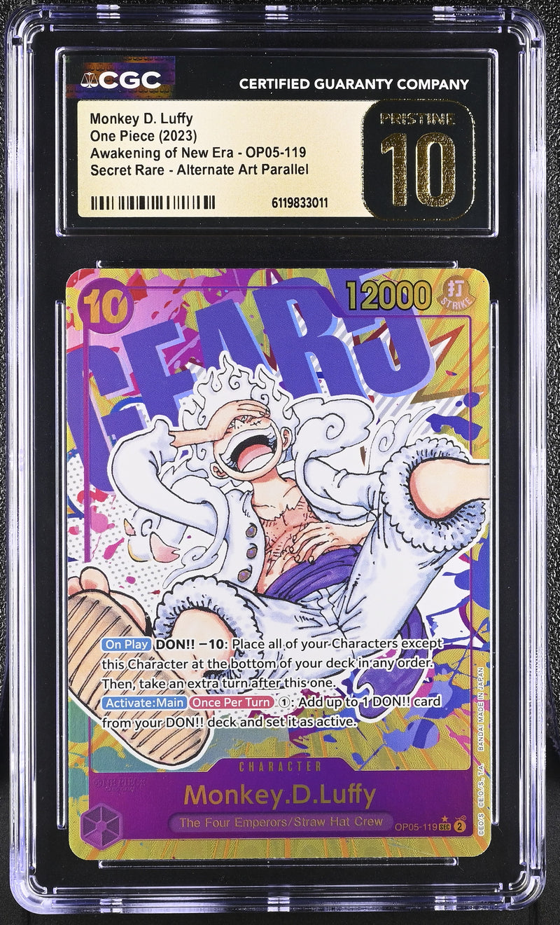 CGC PRISTINE 10 Monkey D. Luffy [Awakening of New Era] - 6119833011