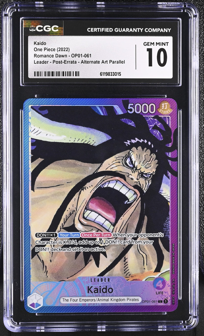 CGC GEM MINT 10 Kaido [Romance Dawn] - 6119833015
