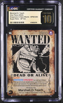 CGC PRISTINE 10 Marshall D. Teach [Emperors in New World] - 6119833019