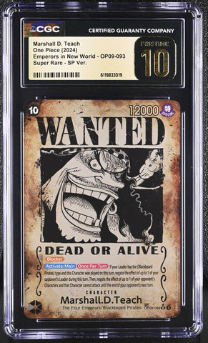 CGC PRISTINE 10 Marshall D. Teach [Emperors in New World] - 6119833019